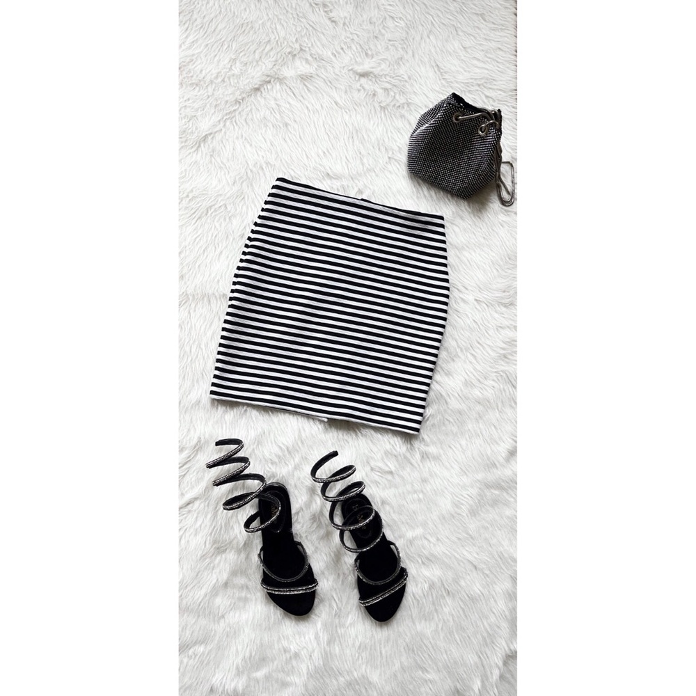 Ann Taylor Loft Petites Striped Skirt Size 00